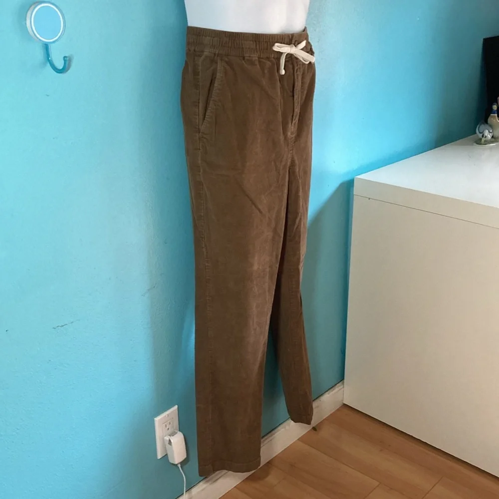 J Crew Sporting Life Corduroy Slim Cord Dock Pant Size M Brown Cotton Fits 32W